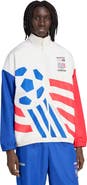 adidas Men's adidas White USMNT 1994 World Cup Full-Zip Woven Track Jacket