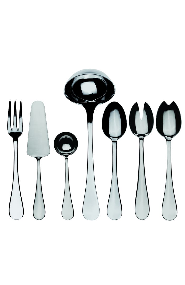 Mepra Brescia Serving Set - 7 Pieces, Main, color, Silver