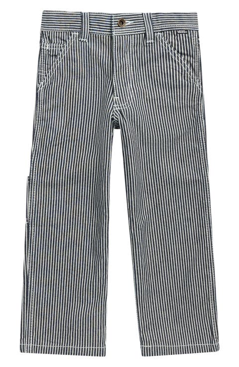 Kids' Tapered Hickory Stripe Carpenter Pants