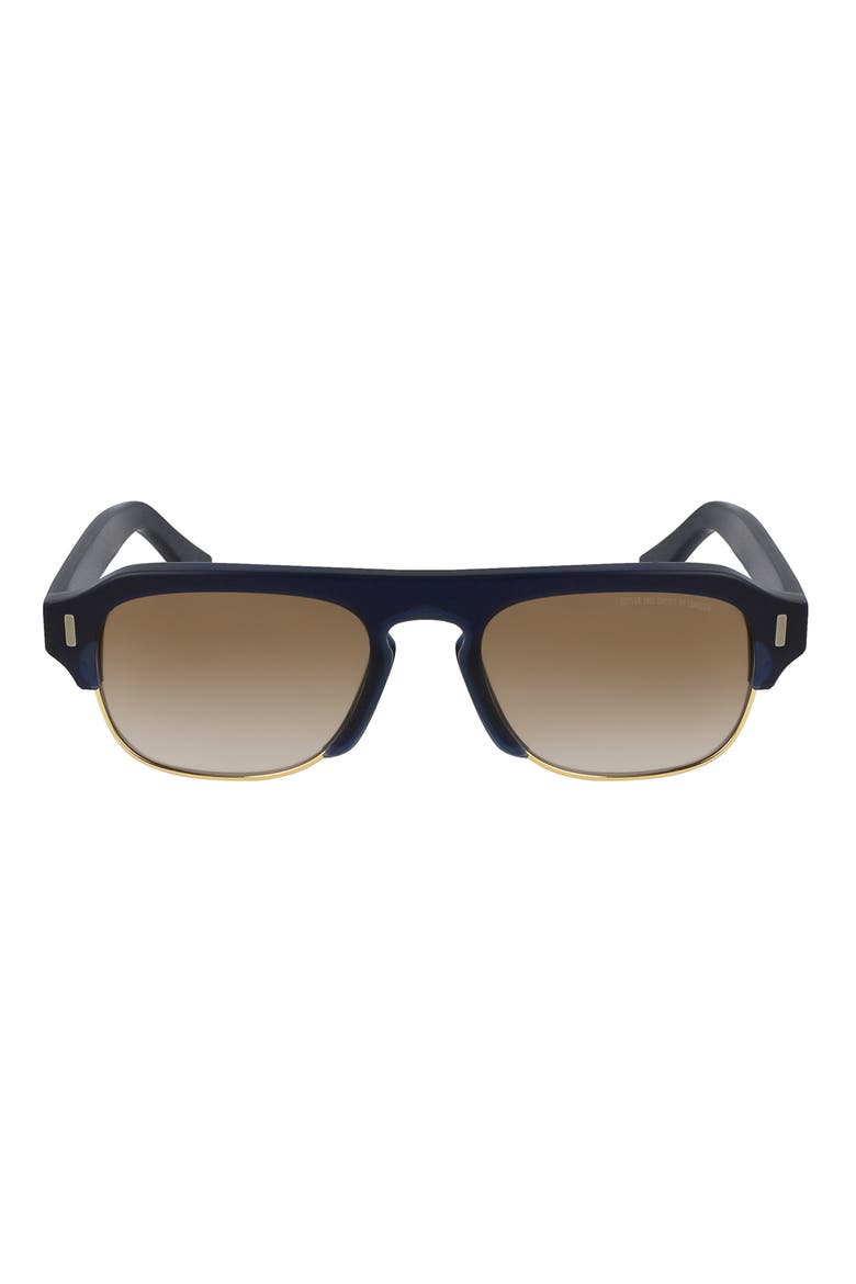 56mm Flat Top Sunglasses, Main, color, MATTE MIDNIGHT RAMBLER BLUE
