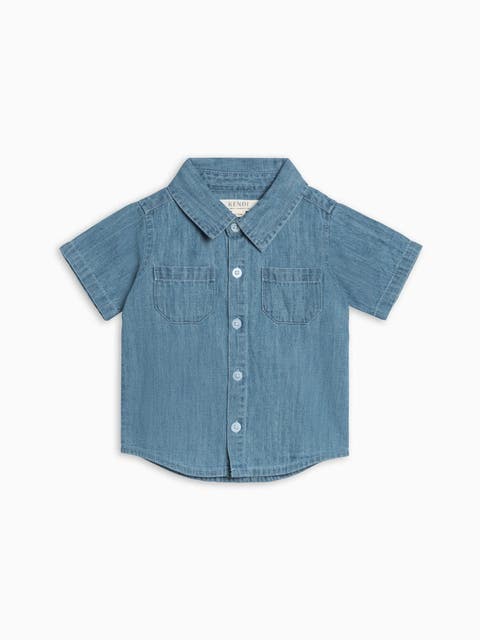 Organic Graham Chambray Button Down Shirt