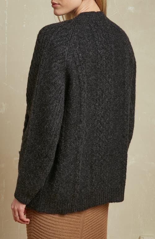 Oyun Sophia Cardigan In Caviar