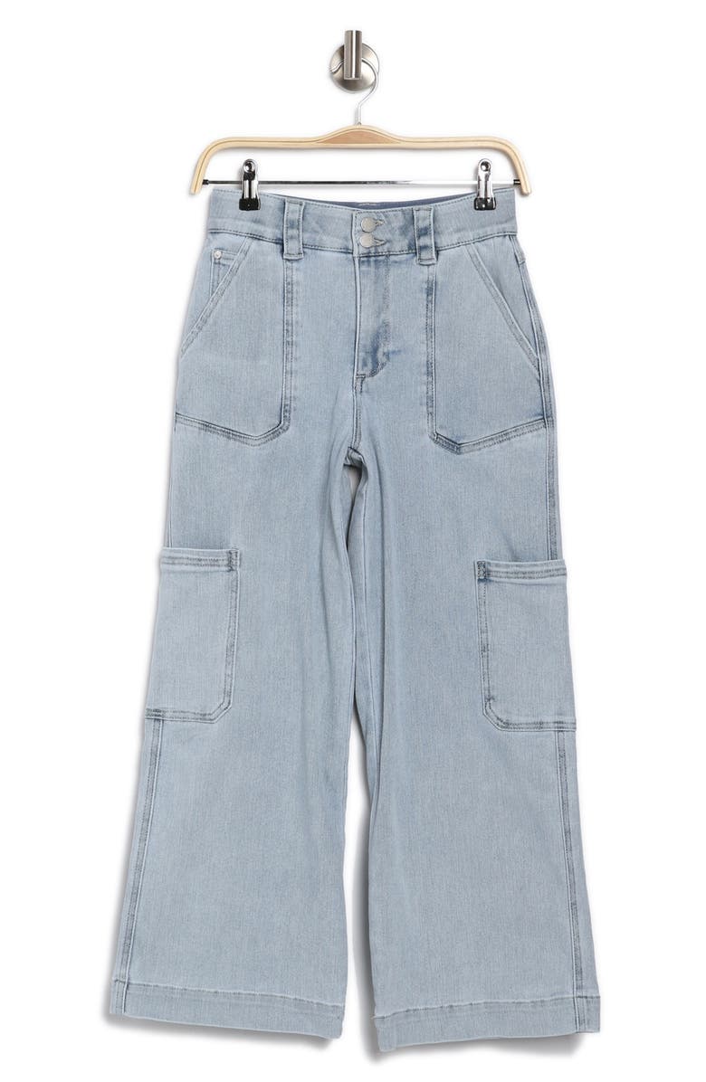 Democracy High Waist Ankle Wide Leg Carpenter Jeans, Alternate, color,