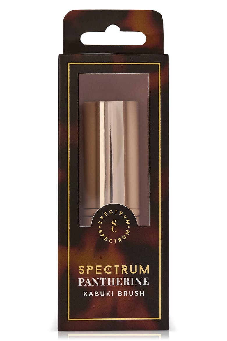 Pantherine Retractable Kabuki Brush, Alternate, color, BROWN