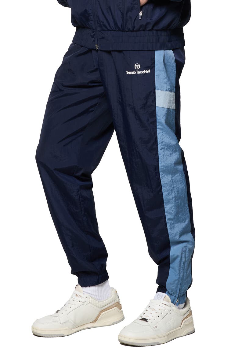 Angolo Zip Cuff Crinkle Nylon Track Pants, Alternate, color, MARITIME BLUE
