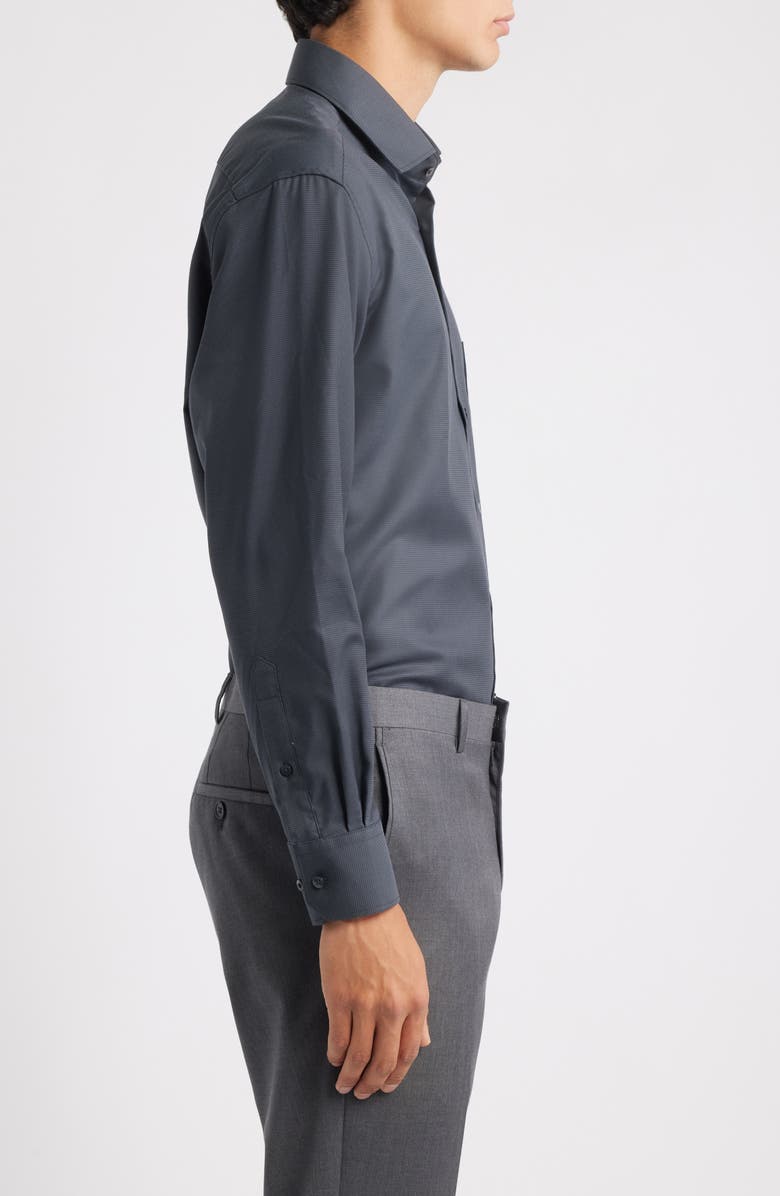 Eterna Modern Fit Structured Twill Dress Shirt, Alternate, color, 