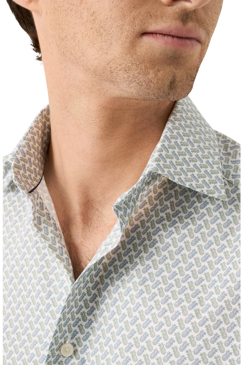 Contemporary Fit Signature Twill Button-Up Shirt, Alternate, color, MEDIUM BLUE
