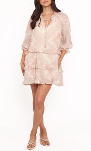 Petal & Pup Hawken Floral Tiered Minidress