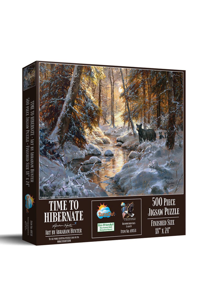 Time to Hibernate 500 piece Jigsaw Puzzle for Adults, Main, color, Multicolor