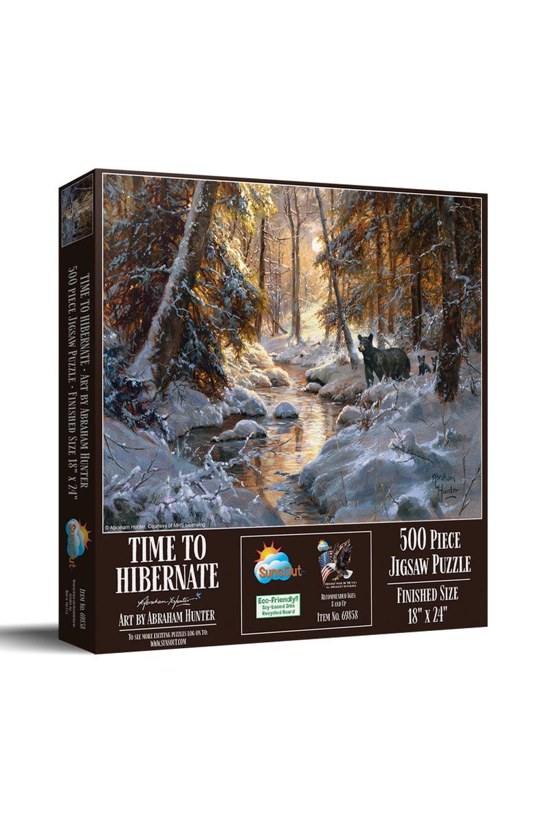 Sunsout Time to Hibernate 500 piece Jigsaw Puzzle for Adults, Main, color, Multicolor