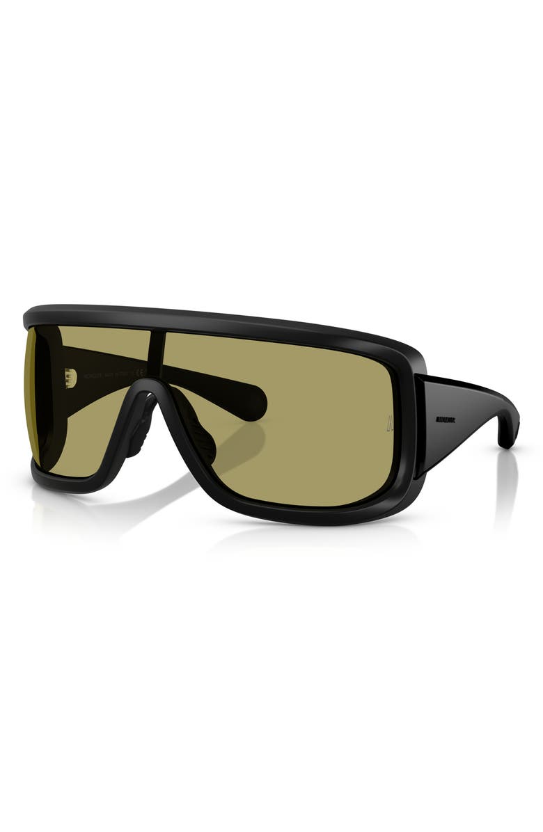 Moncler 142mm Rectangular Shield Sunglasses, Alternate, color, 