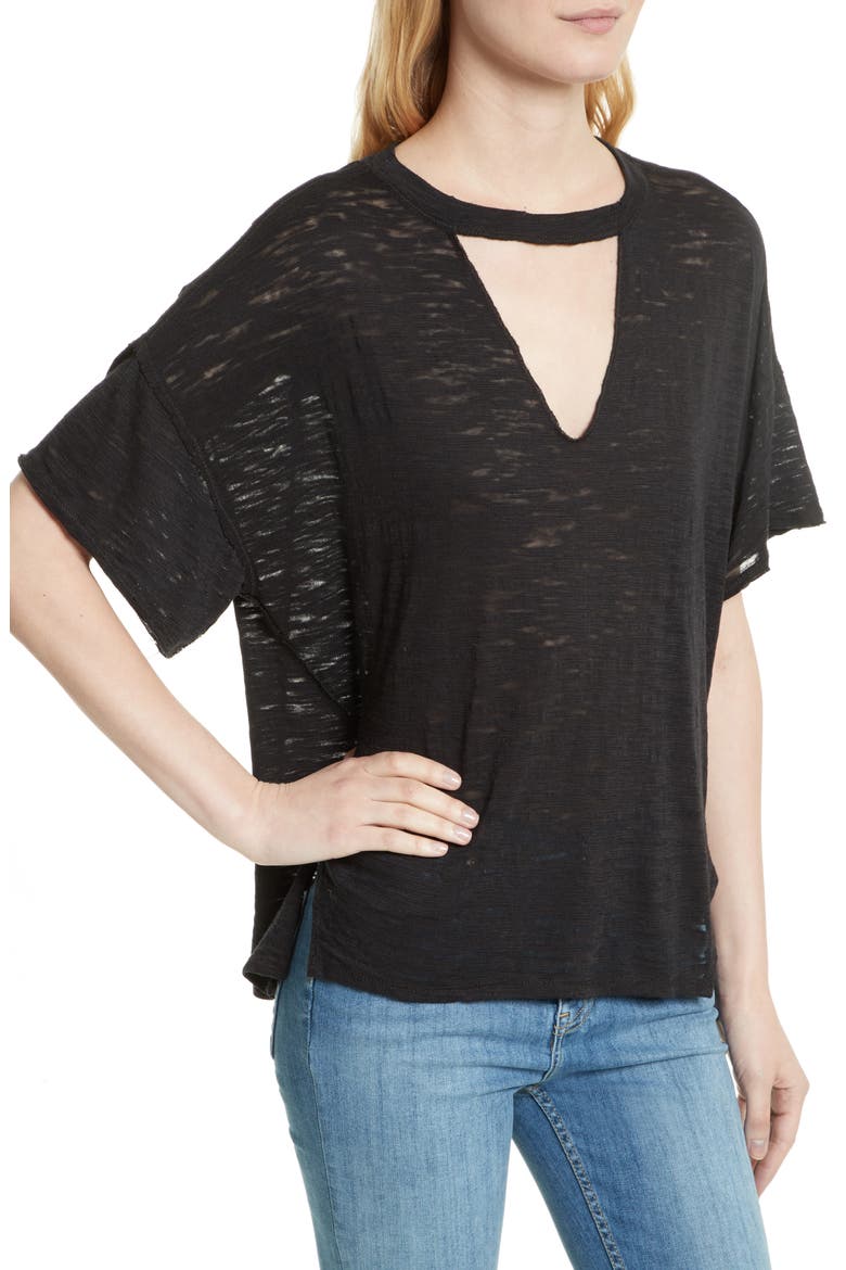 Jordan Burnout Tee, Alternate, color, BLACK