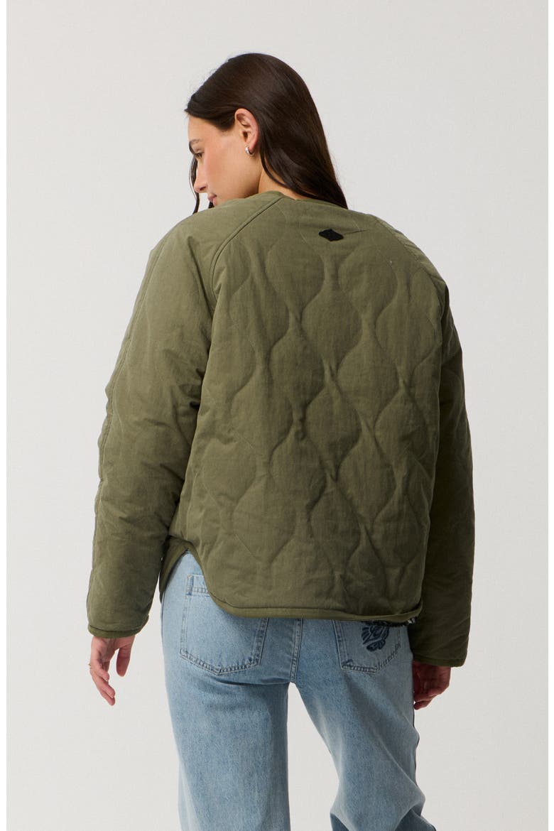 Bossa Nova Reversible Fleece Jacket, Alternate, color, MILITARY GREEN