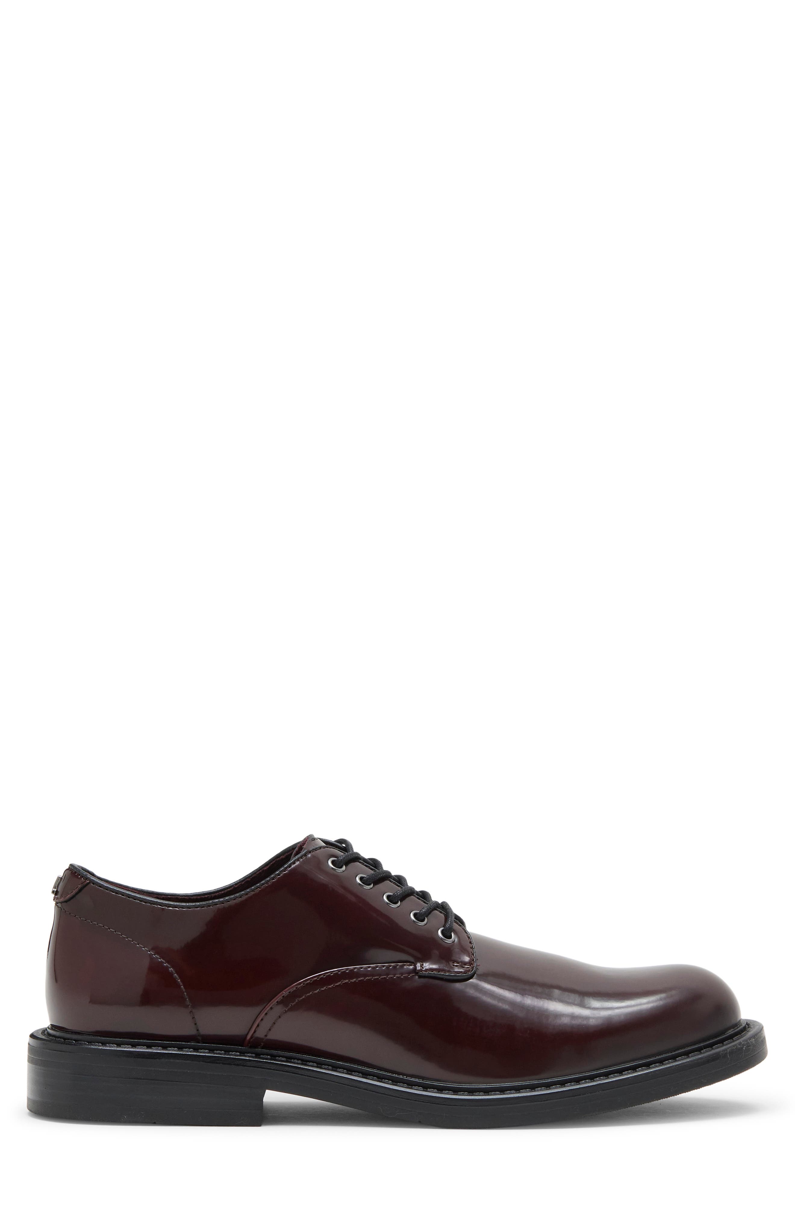 Darcio Faux Leather Plain Toe Derby, Alternate, color, OXBLOOD