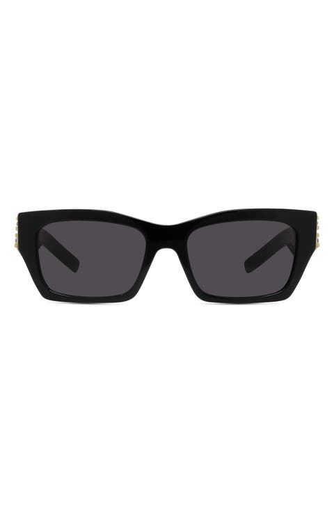Plumeties 54mm Geometric Sunglasses