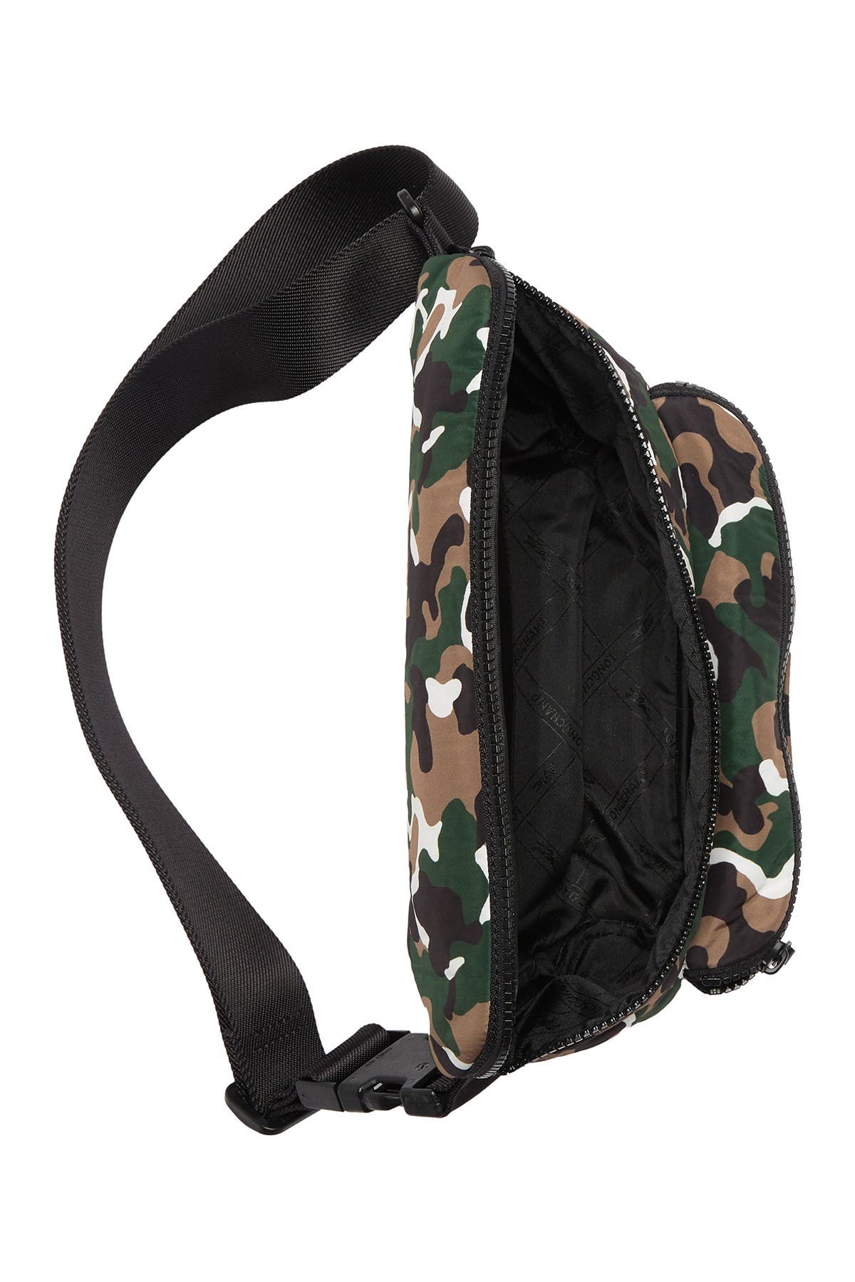 Longchamp Camo Le Pliage Large Belt Bag, Alternate, color, Khaki