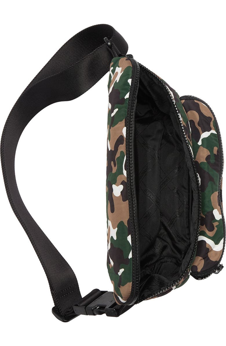 Longchamp Camo Le Pliage Large Belt Bag, Alternate, color, Khaki