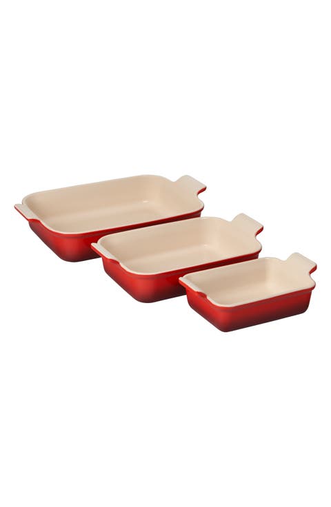 The Heritage Set of 3 Rectangular Baking Dishes