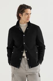Brunello Cucinelli Lightweight cashmere flannel outerwear jacket