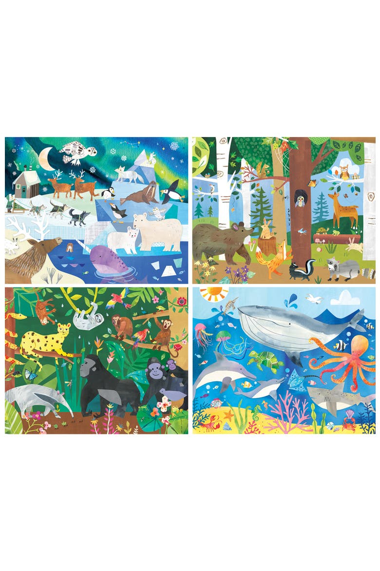 Hello, World! 100pc Puzzles 4-Pack, Alternate, color, Multicolor
