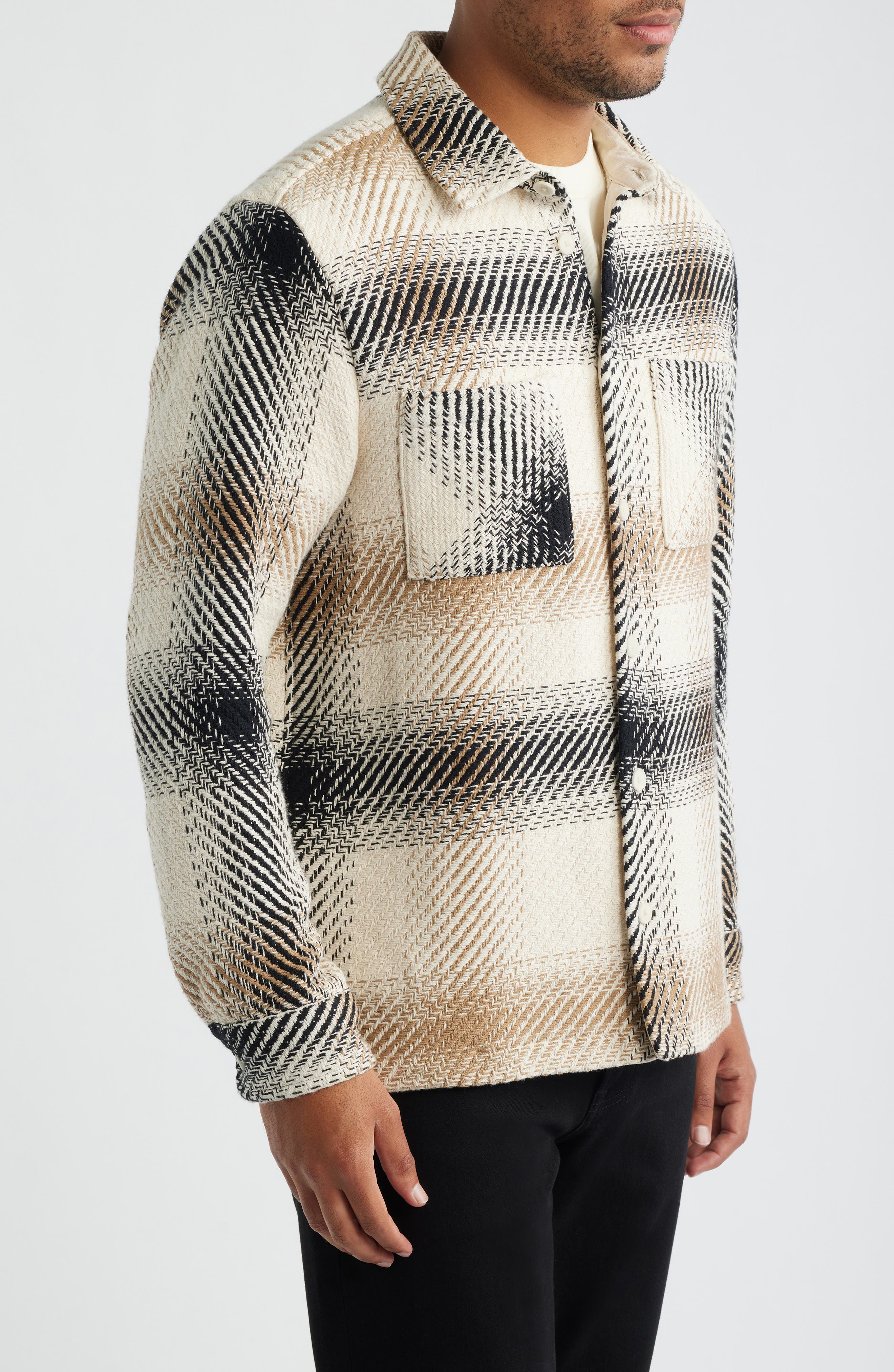 Wax London Whiting Sun Check Overshirt (Men) | Nordstrom