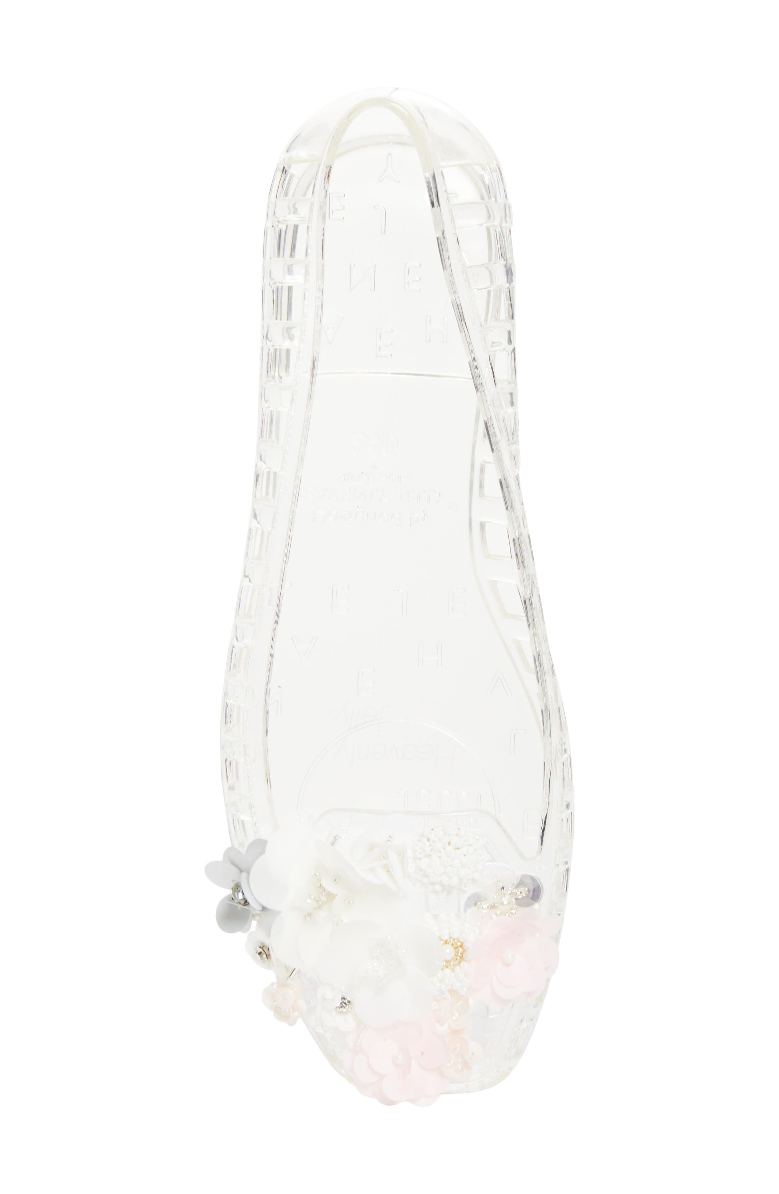 HEAVENLY JELLY Fleck Jelly Ballet Flat, Alternate, color, Clear