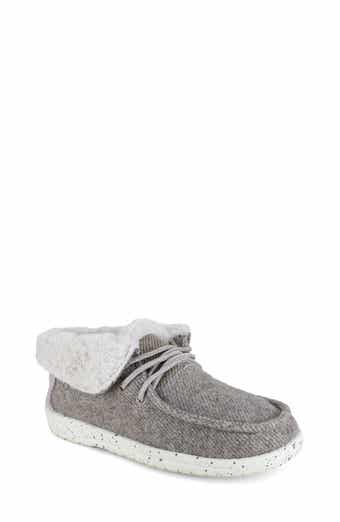 Faux Fur Trim Slipper