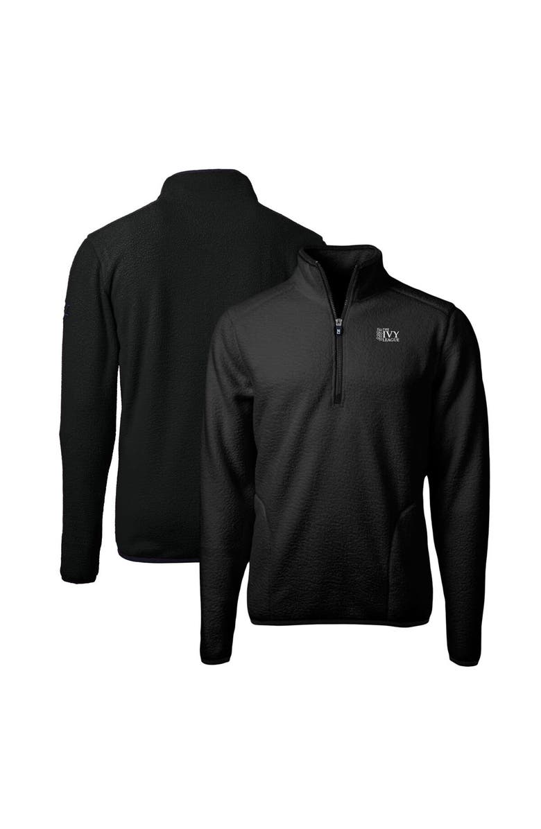 Cutter & Buck Men's Cutter & Buck Black Ivy League Big & Tall Cascade Eco Sherpa Fleece Quarter-Zip Jacket, Main, color, 