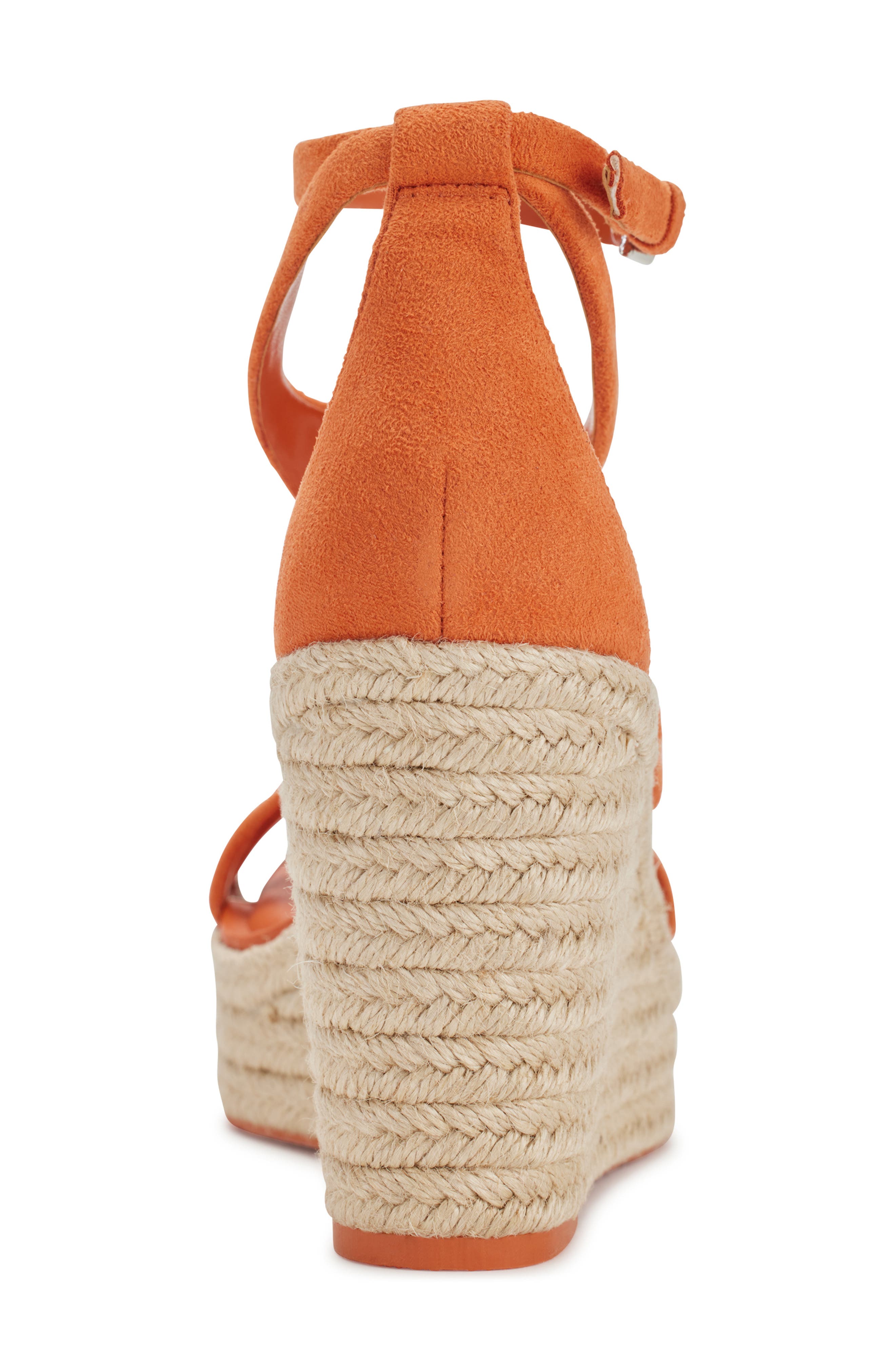 DKNY Maryn Espadrille Platform Wedge Sandal, Alternate, color, Spicy Orange