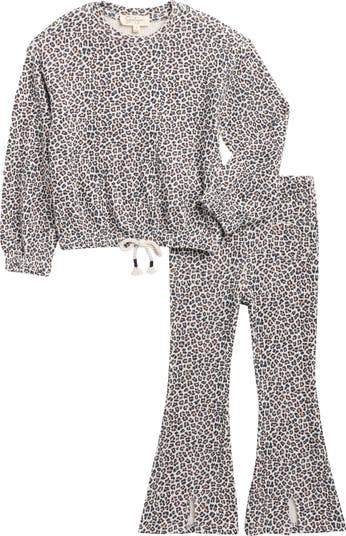 Kids' Ribbed Hacci Top & Leggings Set