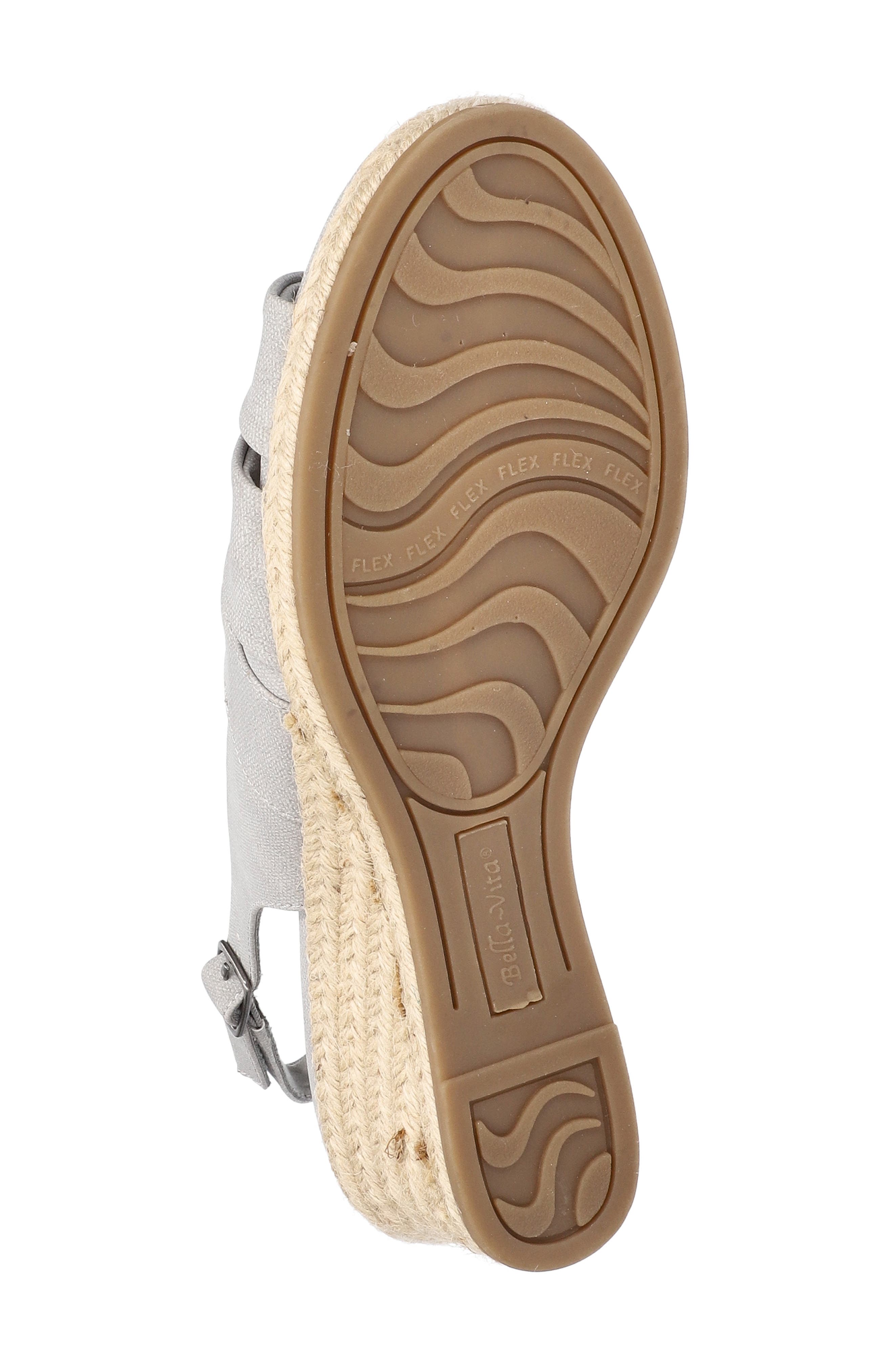 Cheerful Espadrille Wedge Sandal, Alternate, color, GREY