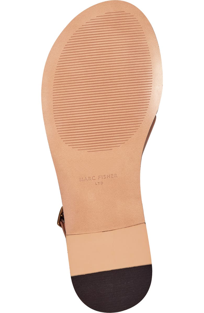 Marc Fisher LTD Lille Ankle Strap Sandal, Alternate, color, Brown