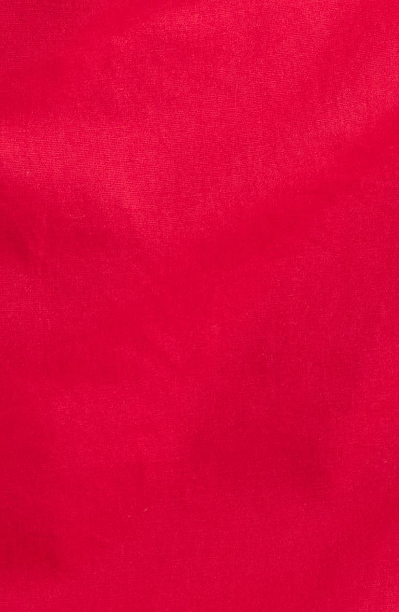 STAUD Phare One-Shoulder Stretch Cotton Maxi Dress, Alternate, color, Cherry