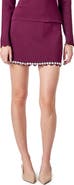 Endless Rose Jewel Scallop Knit Miniskirt
