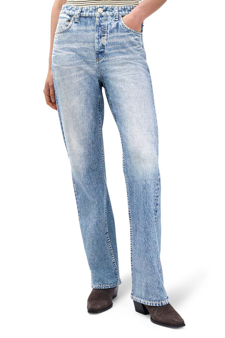 rb Miramar Shea Wide Leg Cotton Terry Sweatpant Jeans, Main, color, TESSA