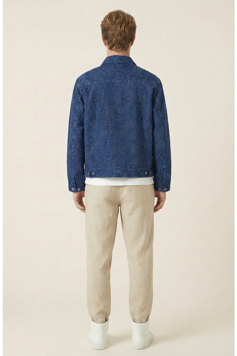 Textured Zip Front Jacket, Alternate, color, Navy