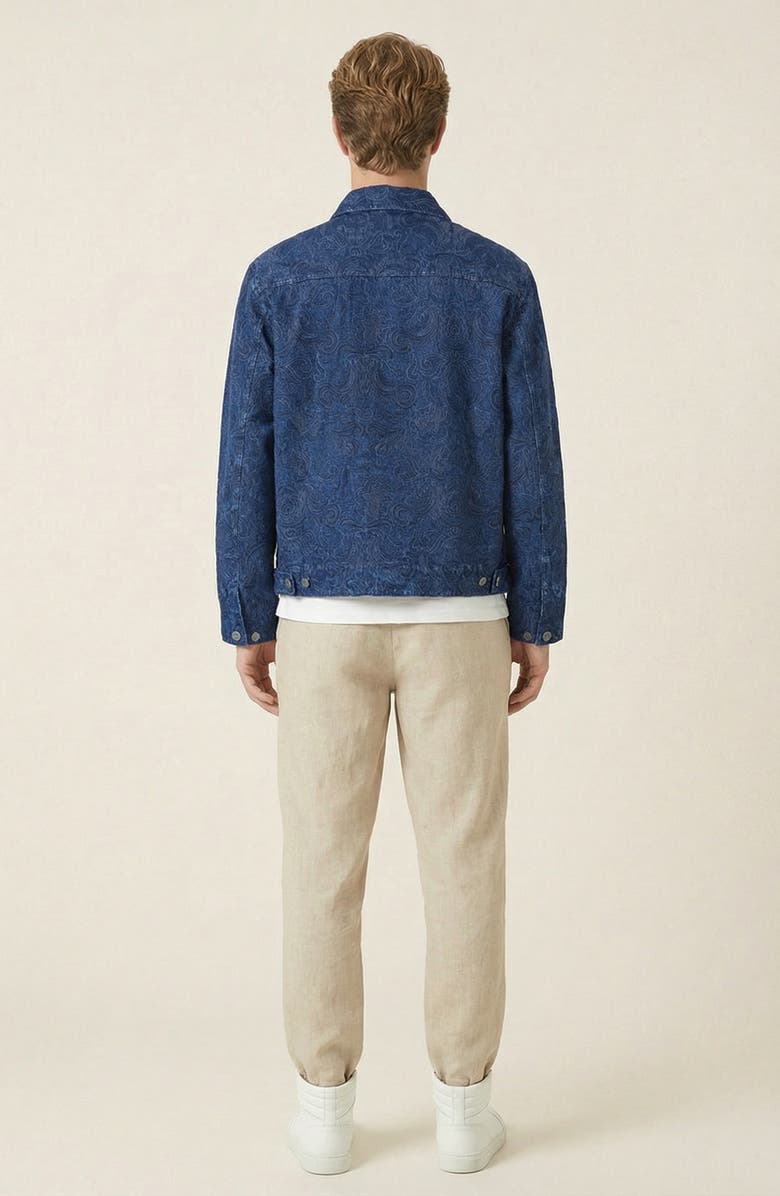 Modenaire Textured Zip Front Jacket, Alternate, color, Navy