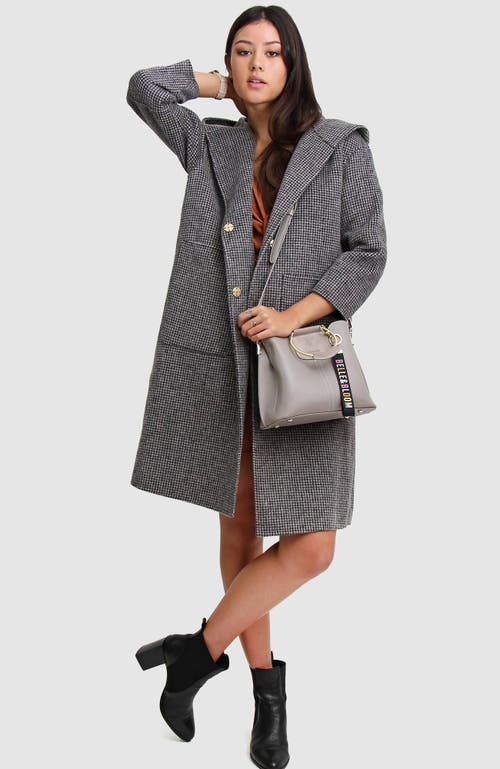 Belle & Bloom Twilight Leather Cross Body Bag In Grey