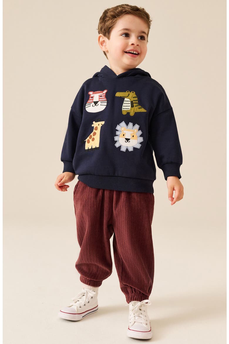 Kids' Corduroy Joggers, Alternate, color, RED
