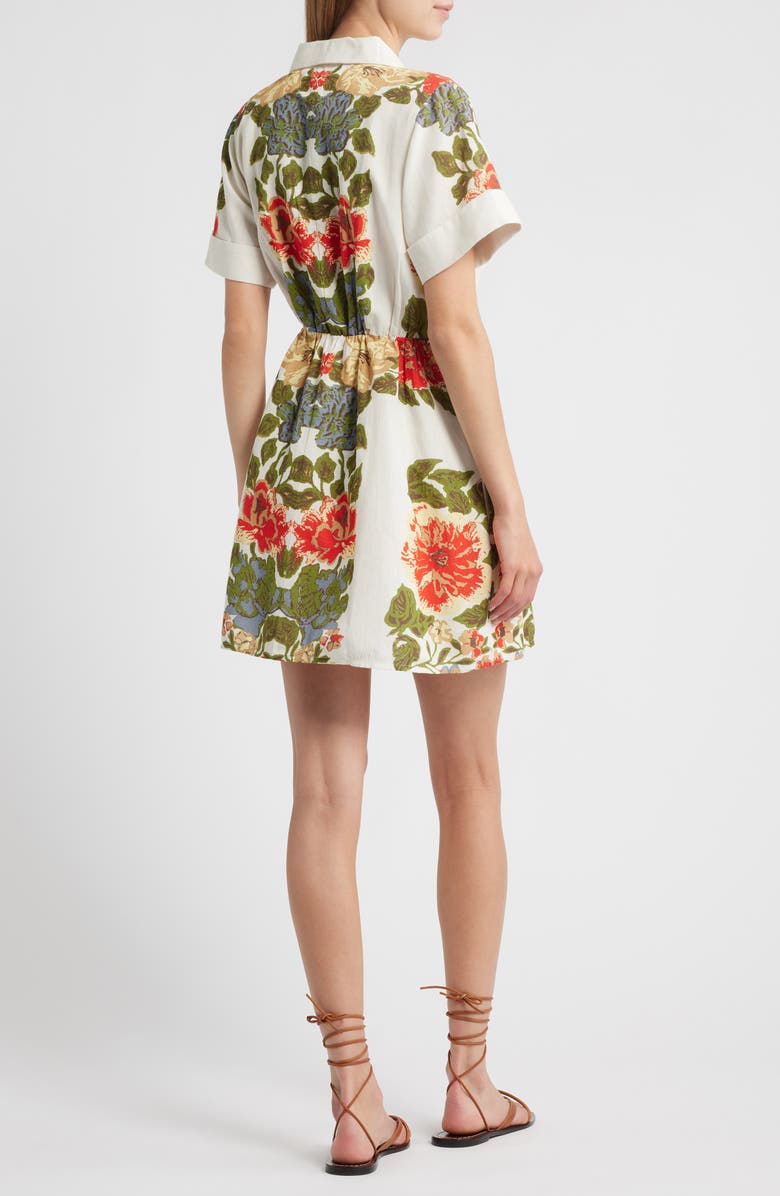 Cleobella Sadie Floral Cotton & Linen Shirtdress, Alternate, color,