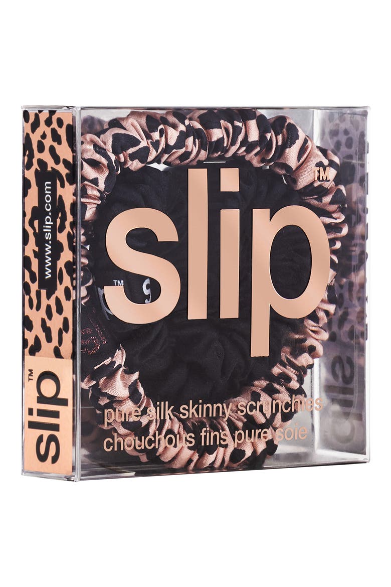 Cindy Pure Silk Skinny Scrunchie Duo (Limited Edition), Alternate, color, NO COLOR