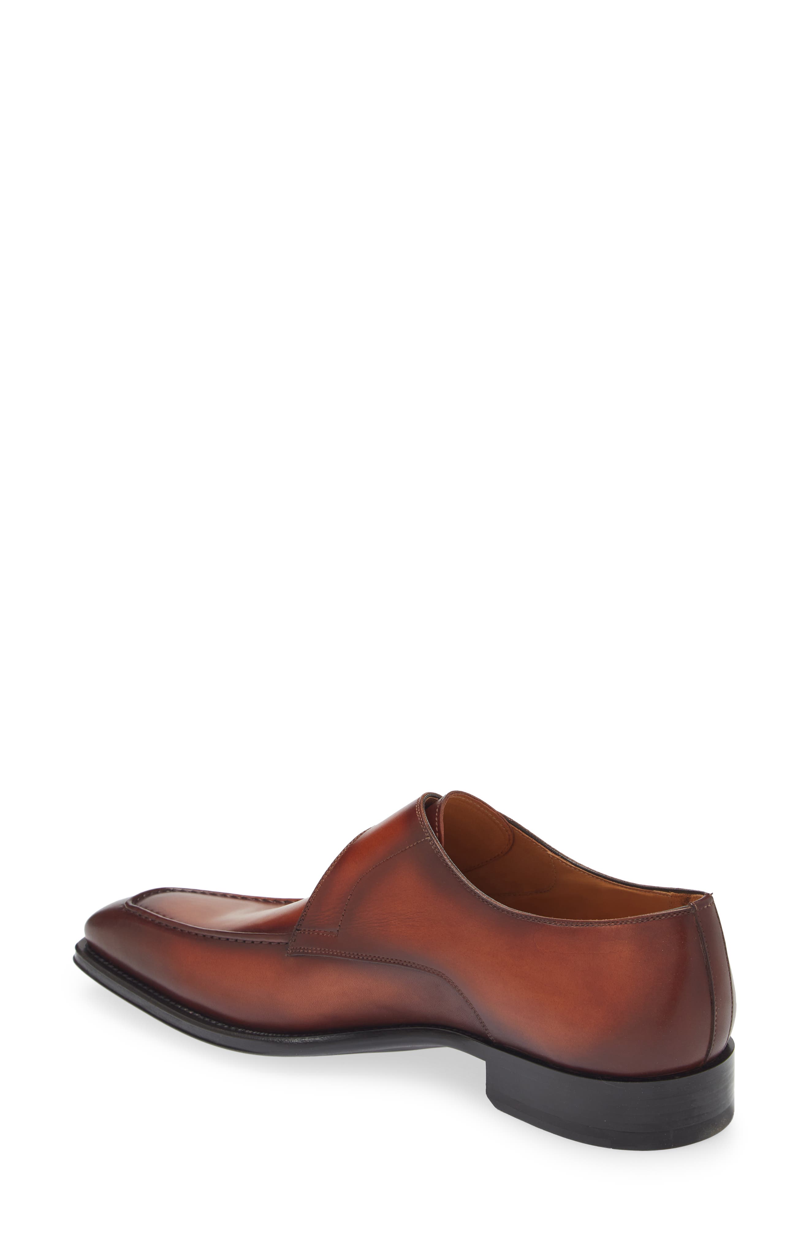 Meyer II Monk Strap Shoe, Alternate, color, COGNAC