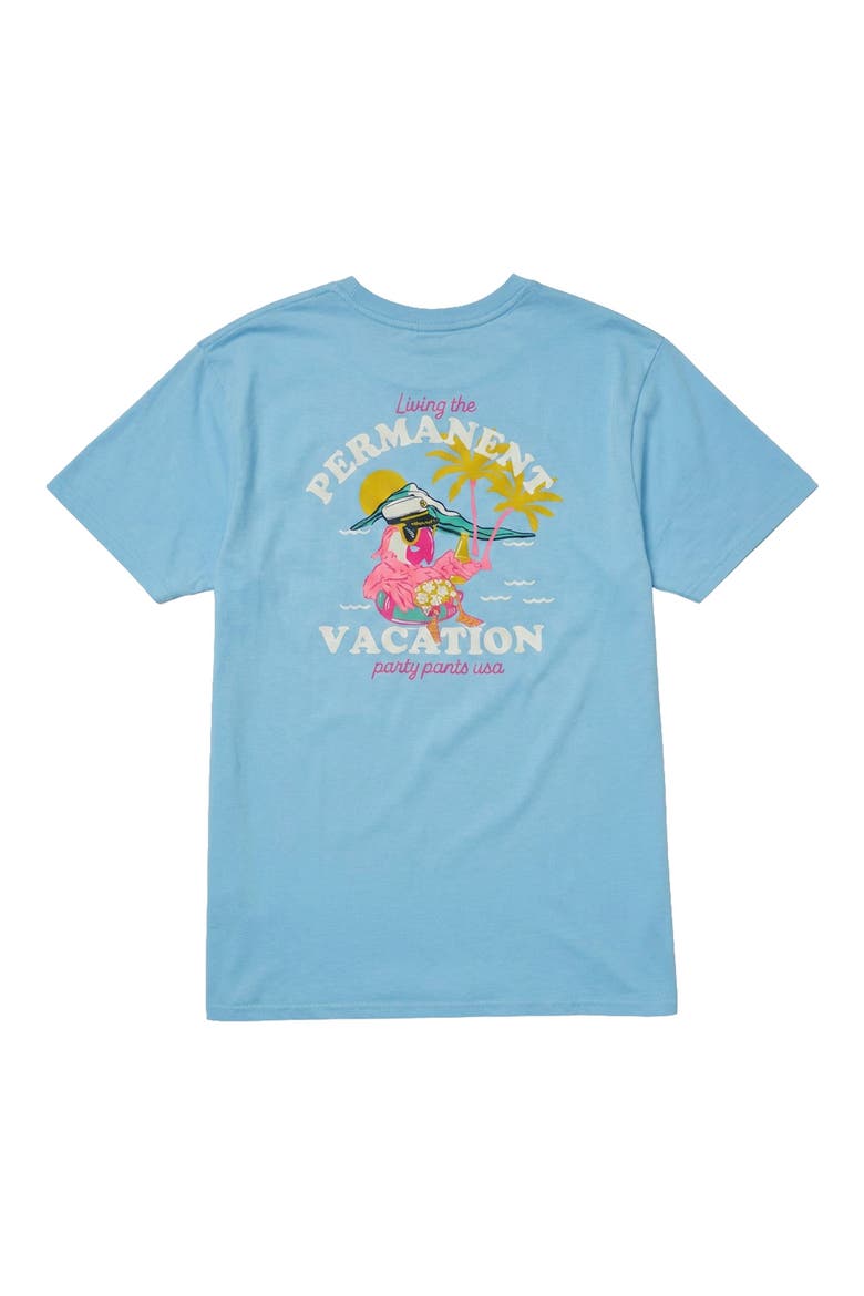 Permanent Vacay Graphic T-Shirt, Alternate, color, LIGHT BLUE