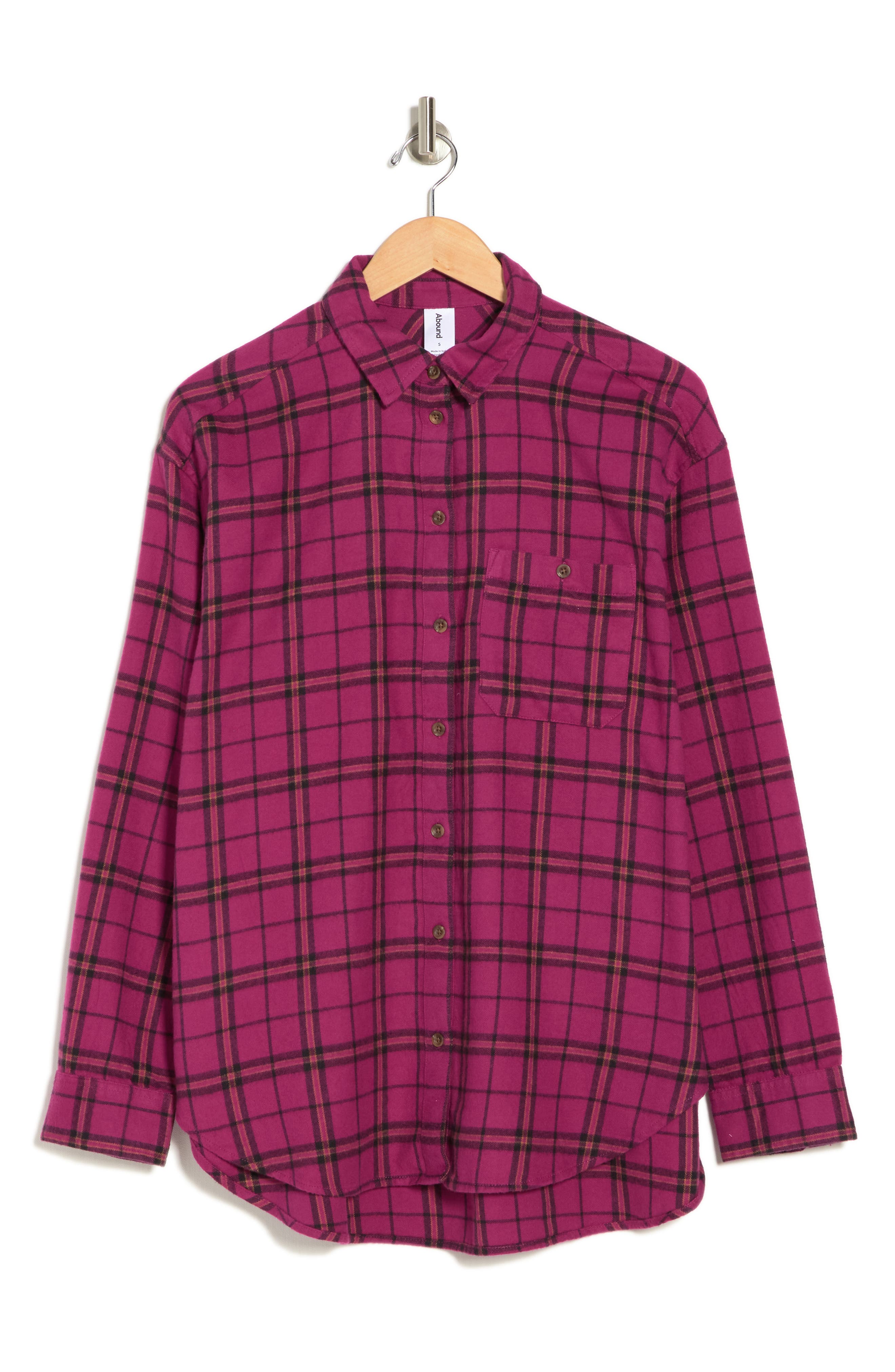 Abound Plaid Long Sleeve Button-Up Shirt (Women) | Nordstromrack
