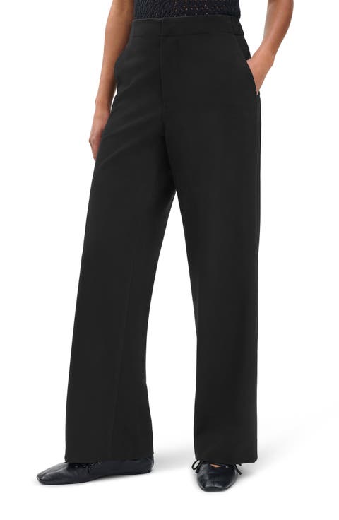 パンツ RAG  BONE Women Straight Pants WAW23F7022AL22 0 HTHRGRY Gra Women's Rag & bone Straight-Leg Pants | Nordstrom