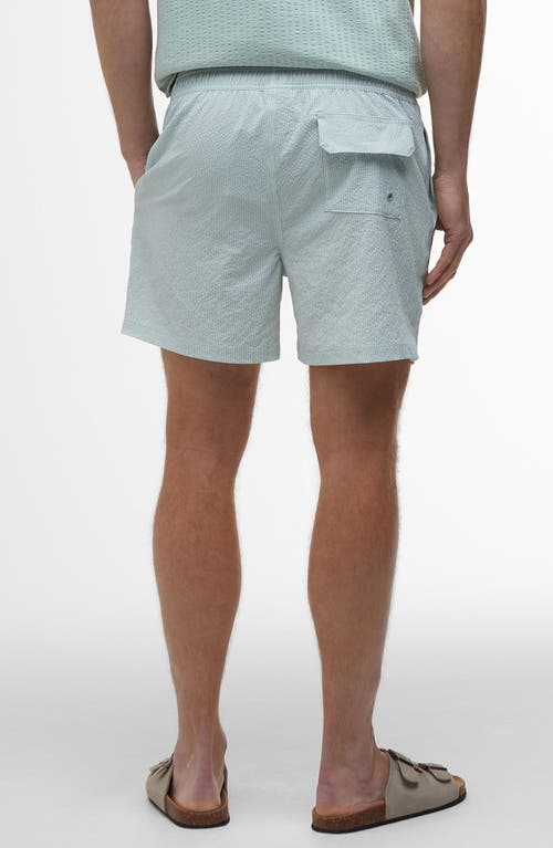 Shop Barbour Somerset Swim Trunks In Pale Apple Green