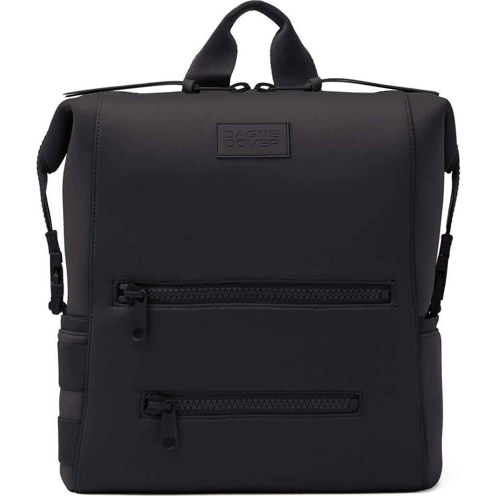 Dagne Dover Indi Large Water Resistant Scuba Knit Diaper Backpack in Onyx at Nordstrom