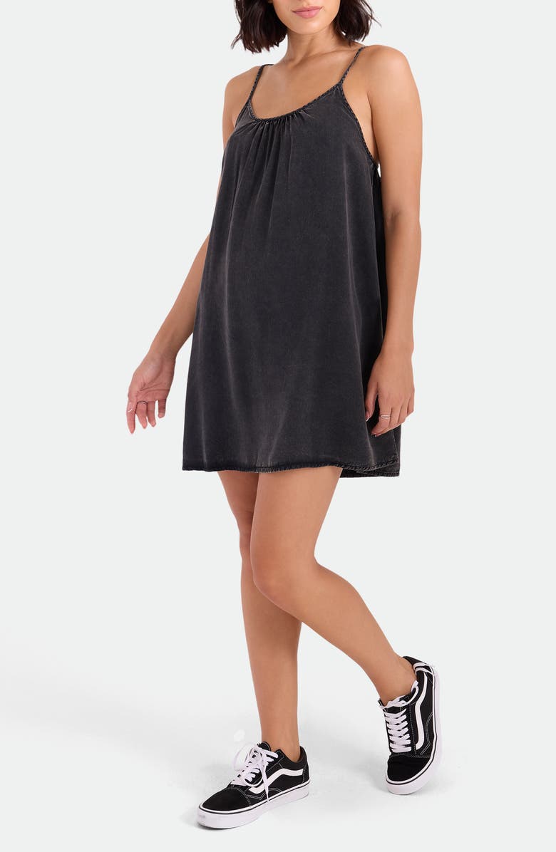 Volcom Baby Cakes Mini Cover-Up Sundress, Alternate, color, Vintage Black