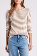NZT by NIC+ZOE Stripe Boat Neck T-Shirt