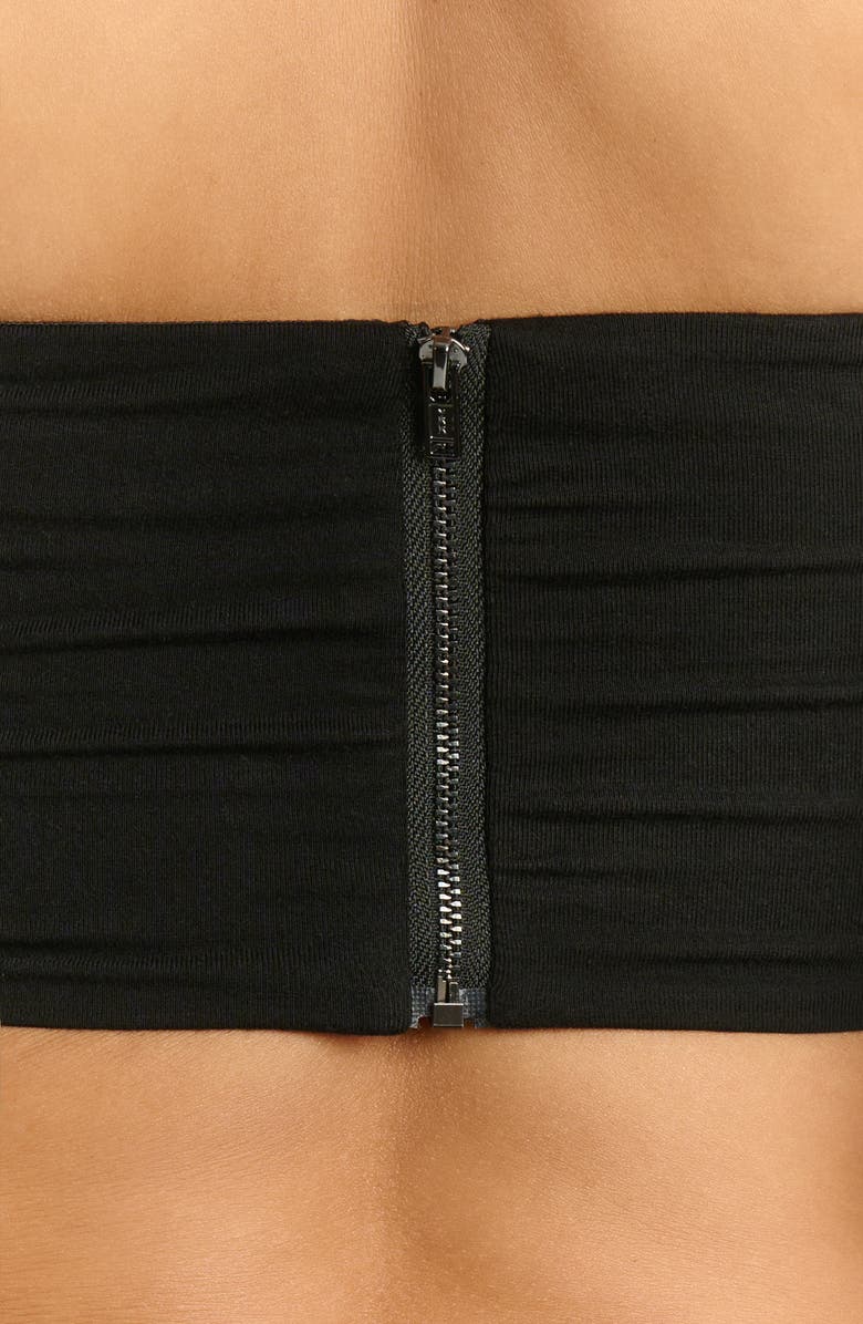 Naked Wardrobe Butter Feather Tube Top, Alternate, color, Black